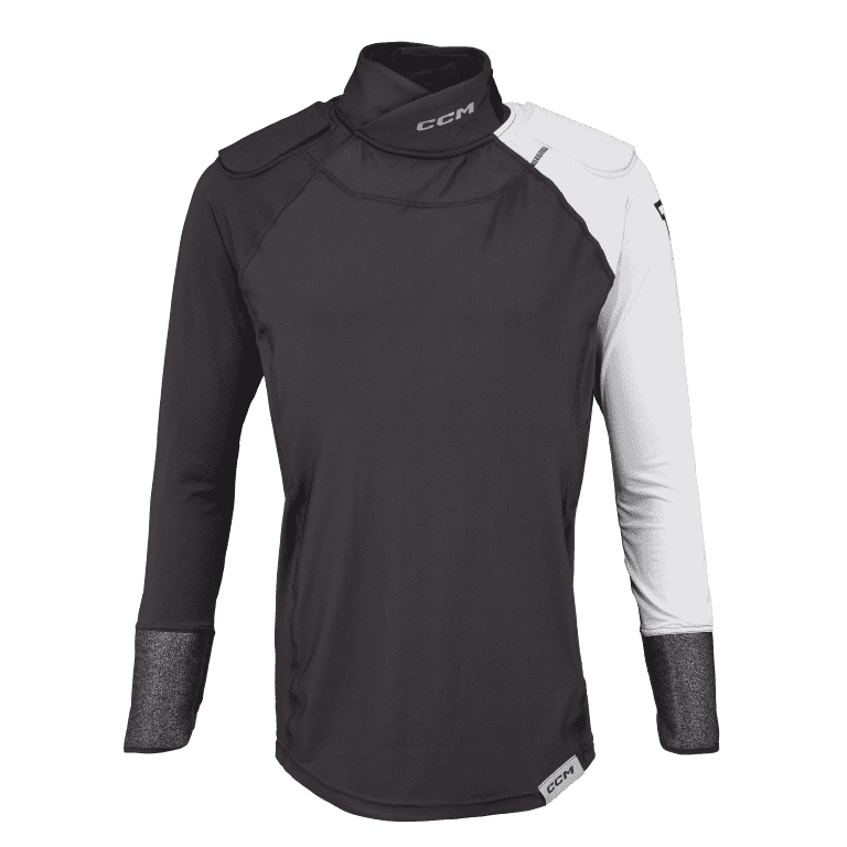 Unterwäsche CCM Tacks PRO Neck Guard LS Shirt SR