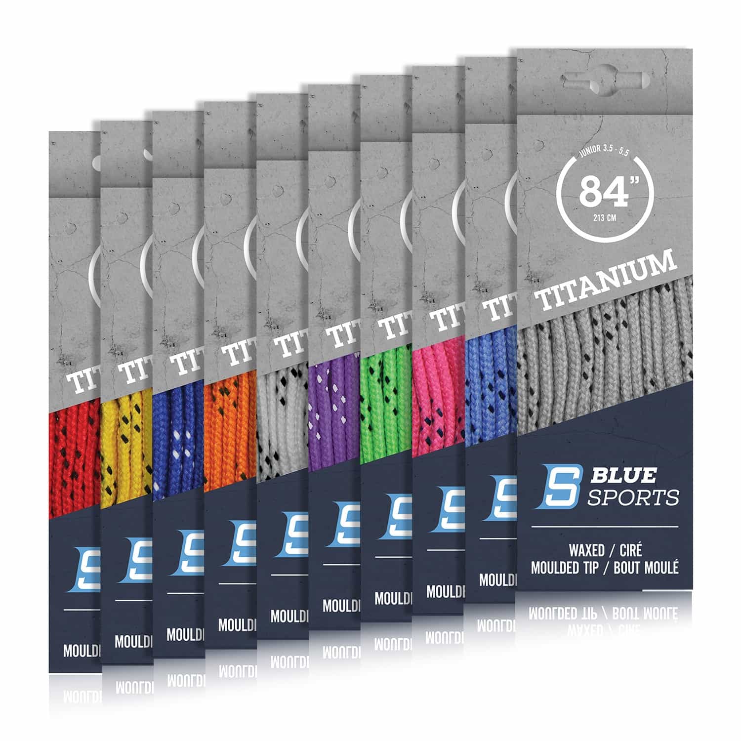 Schuhband Blue Sports Titanium Pro - Gewachst