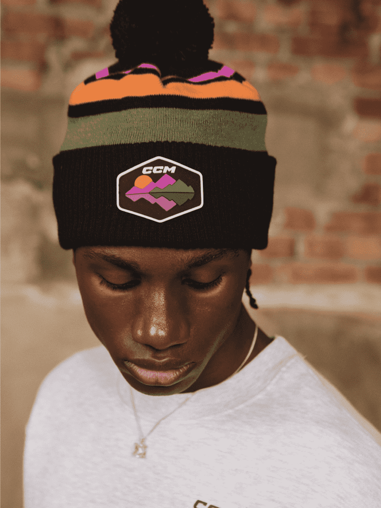 Lifestyle CCM Winter Collection Pom Knit Striped